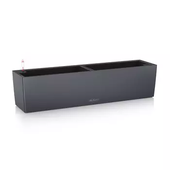 Кашпо с автополивом Lechuza Balconera Color серый 79х19х19 см