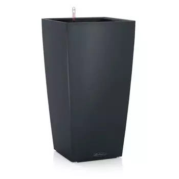 Кашпо с автополивом Lechuza Cubico 30 см черное