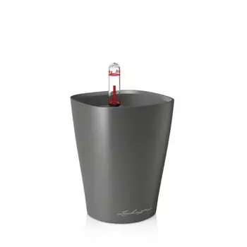 Кашпо с автополивом Lechuza Deltini Mini 10x13 см уголь