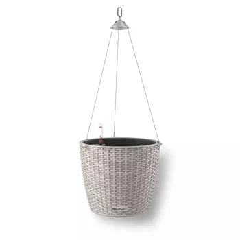 Кашпо с автополивом Lechuza Nido Cottage бежевый 27x23 см