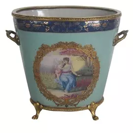 Кашпо с ручками Glasar 22x16x19см женщина с ребенком