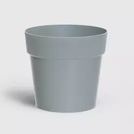 Кашпо Prosperplast Grow светло-серое 12,5х12,5х11 см