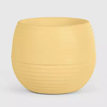 Кашпо Serinova Colorful 13х12,5 см светло-желтое