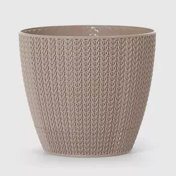 Кашпо Serinova Sumela 17,3x17,3x15,6 см мокко