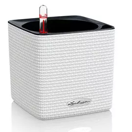Кашпо с автополивом Lechuza trend cube 14x14см белое