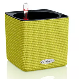 Кашпо с автополивом Lechuza trend cube 14x14см лайм