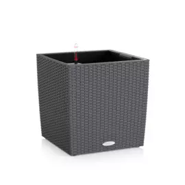 Кашпо с автополивом Lechuza trend cube 30см гранит