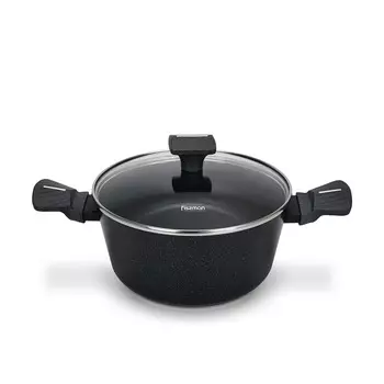 Кастрюля Fissman Ferro алюминиевая со стеклянной крышкой 22х10,5 см / 3,36 л