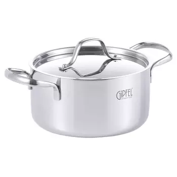 Кастрюля Gipfel Galaxy с крышкой из нержавеющей стали 18х9,5 см 2,2 л