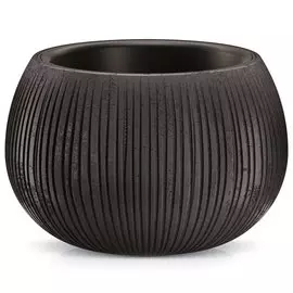Кашпо Prosperplast Beton Bowl черное 37 см