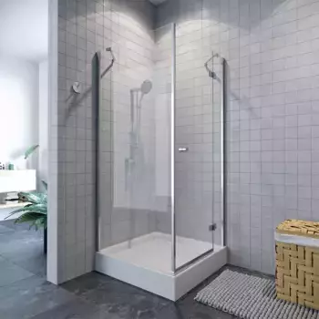 Душевое ограждение «Koller Pool» Waterfall Line 90/90 квадратный прозрачнный/хром универсальный