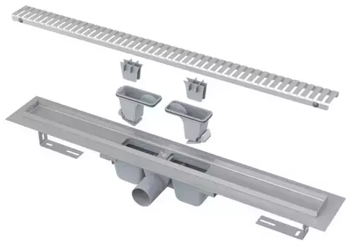 Душевой лоток «AlcaPlast» APZ1-650 Smart Line APZ1SMART-LINE-650 боковой выпуск нержавеющая сталь