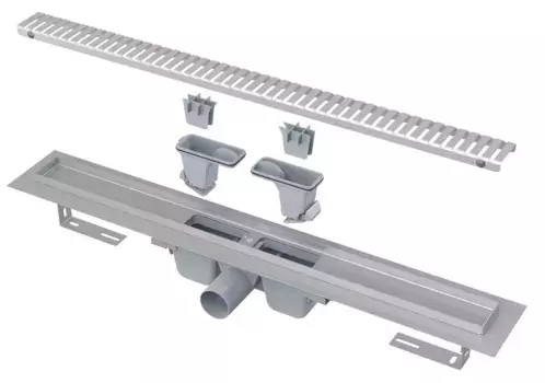 Душевой лоток «AlcaPlast» APZ1-750 Smart Line APZ1SMART-LINE-750 боковой выпуск нержавеющая сталь