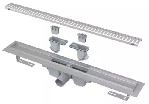 Душевой лоток «AlcaPlast» APZ1SmartLine550 боковой выпуск хром
