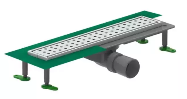 Душевой лоток «CTESI» Way Round BK4024250 боковой выпуск хром