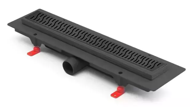 Душевой лоток «Paini» Harmony 450 CH450HC боковой выпуск чёрный матовый