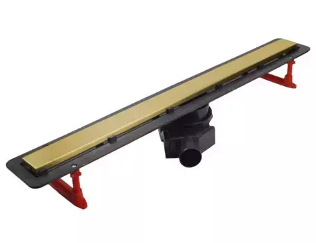 Душевой лоток «Pestan» Confluo Frameless Line 650 13701222 боковой выпуск Gold/под плитку