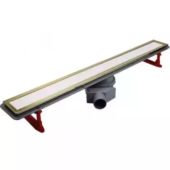 Душевой лоток «Pestan» Confluo Premium Line 300 13100119 боковой выпуск White Glass/Gold