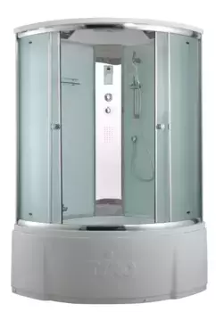 Душевой бокс «Timo» Comfort F-8855 150/150 с ванной Fabric Glass/белый с гидромассажем и электрикой