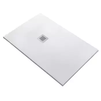Душевой поддон «Starohome» Solid С0005836 100/80 низкий из литьевого мрамора прямоугольный White Matt без сифона