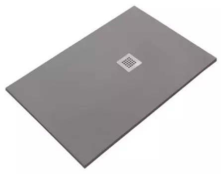 Душевой поддон «Starohome» Solid С0006249 100/80 низкий из литьевого мрамора прямоугольный Grey Matt без сифона