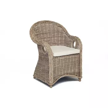Кресло MAISONET подушкой натуральный серый/natural (натуральный ротанг) Tetchair 10500 11291