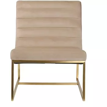 Кресло Garda Decor 46AS-3039KRES-BEZH (Золото/Бежевый)