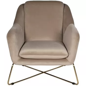 Кресло Garda Decor 46AS-AR2976-BG (Золото/Бежевый)