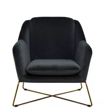 Кресло Garda Decor 46AS-AR2976-GR (Золото/Темно-зеленый)