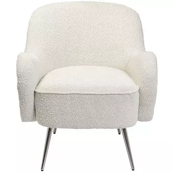 Кресло Garda Decor 48MY-2688 CRE SL (Хром/Кремовый)