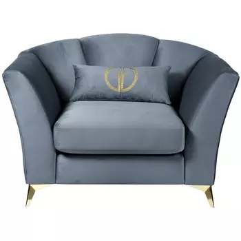 Кресло Garda Decor ANNETTE-К-2K-БИРЮЗОВЫЙ-Riv87 (Золото/Бирюзовый)