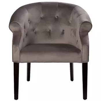Кресло Garda Decor BUONO-2K-КР-БРЮЛЕ Bel42 (Черный/Серый)