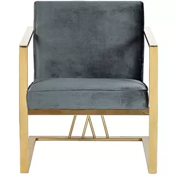 Кресло Garda Decor GY-AC8056GOLD-GR (Золото/Зеленый)