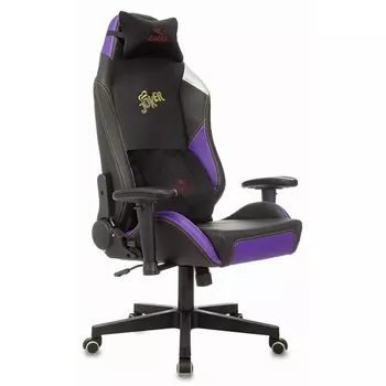 Кресло игровое HERO JOKER PRO черный/фиолетовый эко.кожа с подголов. крестовина пластик (Zombie)