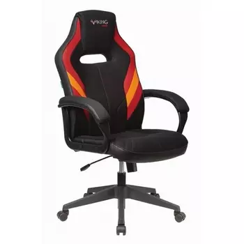 Кресло игровое 3 черный/красный текстиль/эко.кожа крестовина пластик Zombie VIKING AERO RED