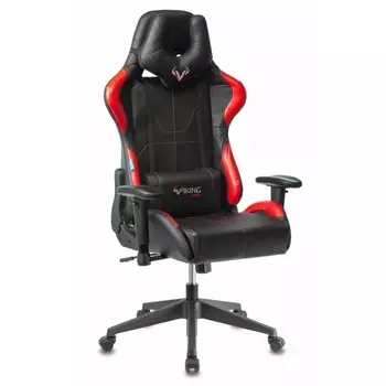 Кресло игровое Zombie VIKING 5 AERO черный/красный эко.кожа с подголов. крестовина пластик