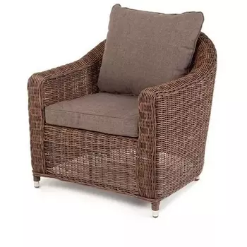 Кресло из искусственного ротанга, цвет коричневый 4SIS Кон Панна YH-C1808W brown