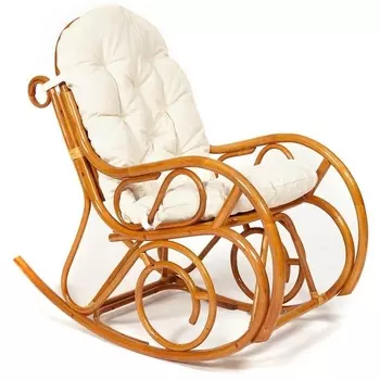 Кресло-качалка (разборная) / без подушки (коньяк) (ротанг quality) Tetchair 111789 13273