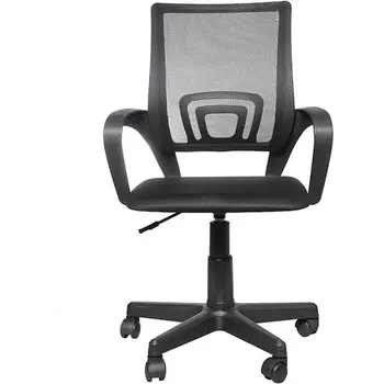 Кресло King Style 695 LT Black / PMK 001.224 (пиастра, крестовина пластик) (ткань-сетка, ткань TW, черный / черный)