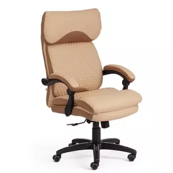 Кресло кож/зам/ткань, бежевый/бронза, 36-34/21 Tetchair CHIEF 16161
