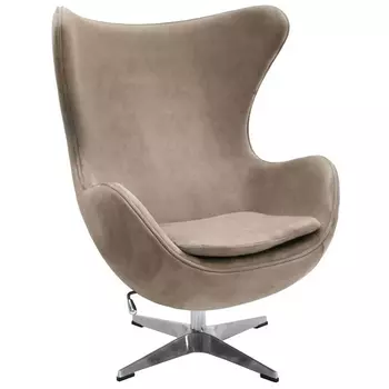 Кресло латте, искусственная замша Bradex Home Egg Chair FR 0647