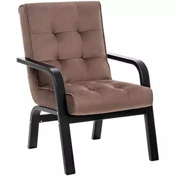 Кресло Leset Модена (Фанера,Березовый шпон,Велюр/Светло-коричневый) арт.2500000118067