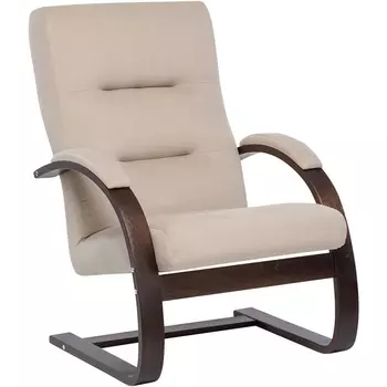 Кресло Leset Монэ (Фанера,Березовый шпон,Металл,Велюр/Бежевый) арт.2500000070983