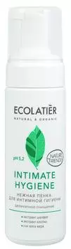 Нежная пенка для интимной гигиены Intimate Hygiene с экстрактами шалфея и хлопка, 150 мл, Ecolatier