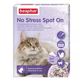 No Stress Spot On успокаивающие капли для кошек, 3 пипетки, Beaphar