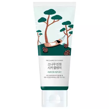 Очищающая пенка с экстрактом сосны и цинтеллы Pine Calming Cica Cleanser, 150 мл, ROUND LAB