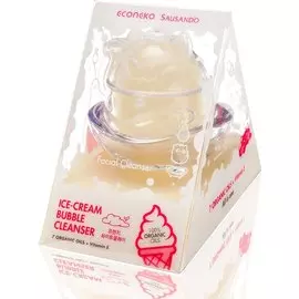 Очищающее средство Ice-cream Bubble «Французская белая глина», 1 капсула, ECONEKO