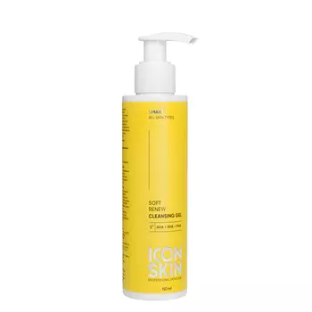 Очищающий гель для умывания с кислотами Soft Renew, Icon Skin