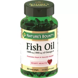 Омега-3, 980 мг, 30 капсул, Nature's Bounty