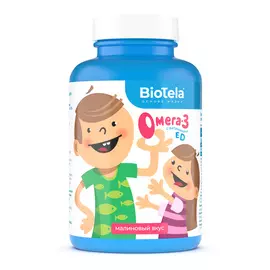Омега-3 для детей с витаминами E и D,120 капсул, BioTela